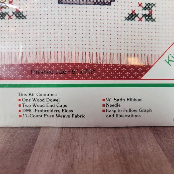 NEW Merry Christmas Teacher Counted Cross Stitch Kids Kit New Berlin Co Mouse - Picture 3 of 3